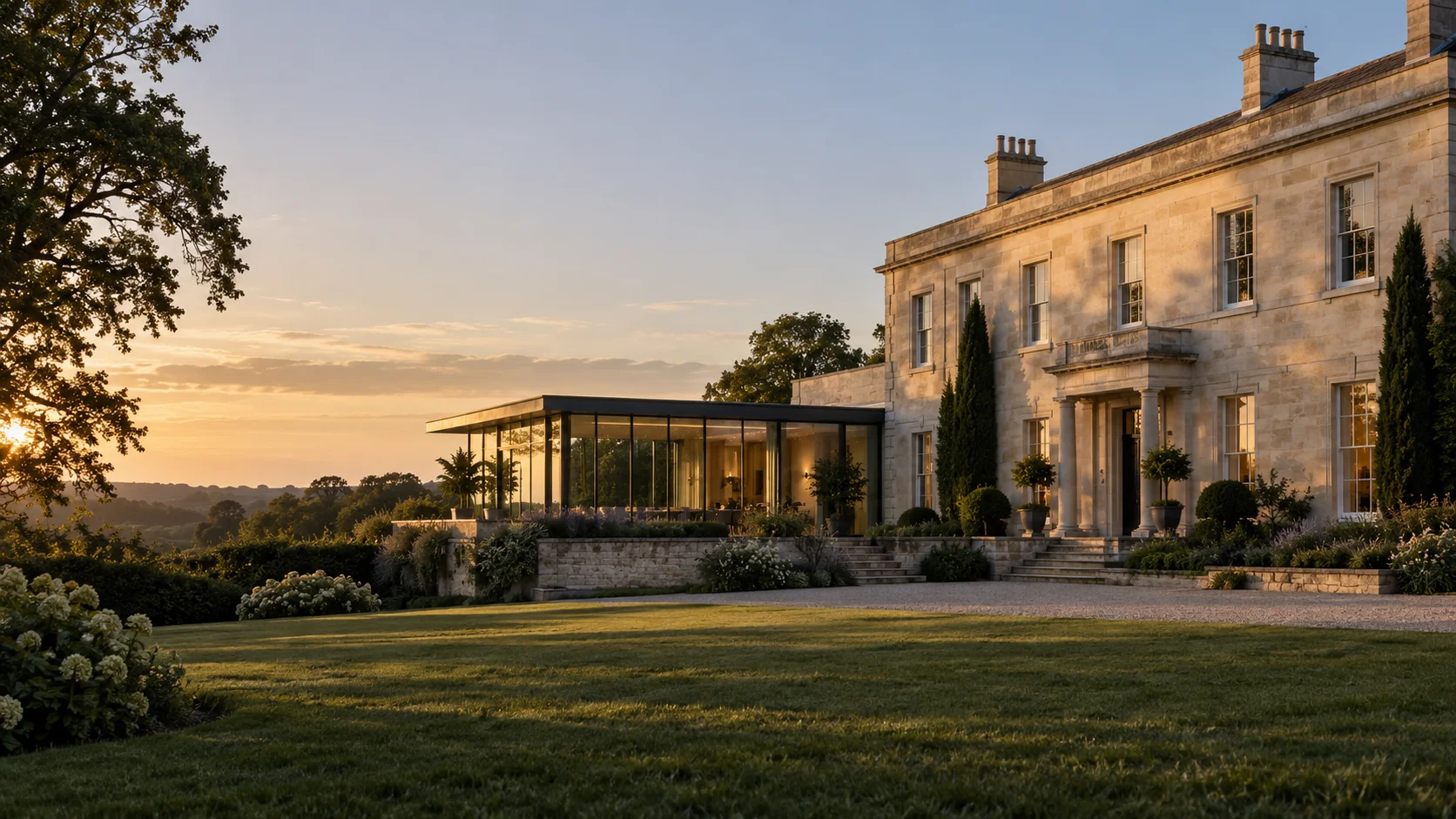 A historic country estate with a discreet contemporary extension